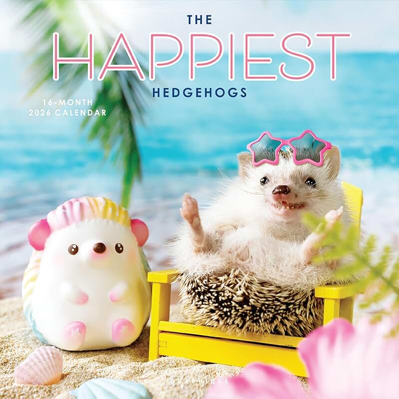 Happiest Hedgehogs Wall Calendar for 2026