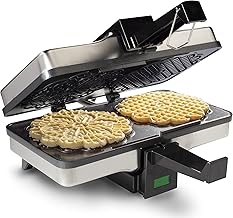 Electric Pizzelle Maker for Two 5-Inch Cookies