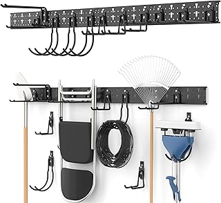 Garage and Garden Tool Storage Hooks, 19 Pieces