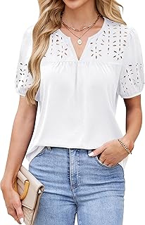 Women's Casual Dressy Blouses for Summer