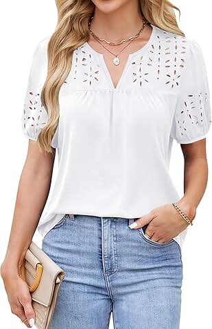 Women's Casual Dressy Blouses for Summer