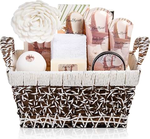 Luxury Spa Basket for Women with Bath Products