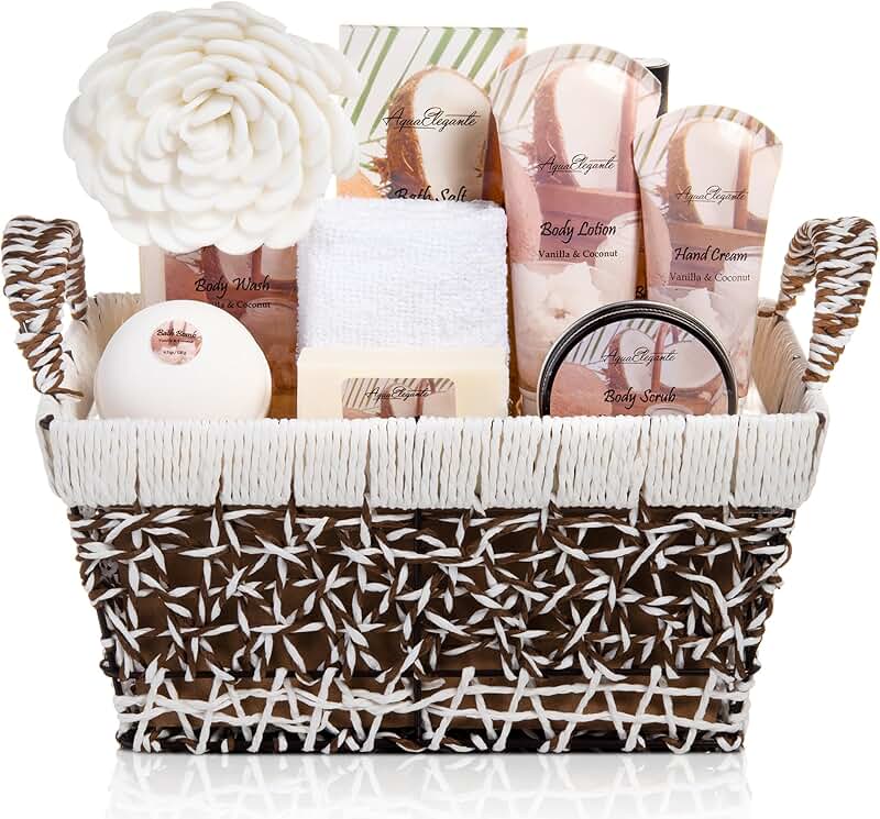 Luxury Spa Basket for Women with Bath Products