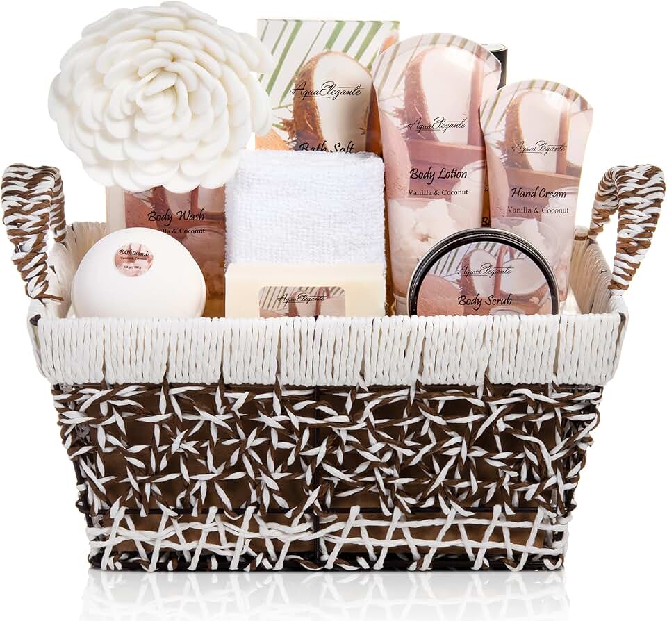 Luxury Spa Basket for Women with Bath Products