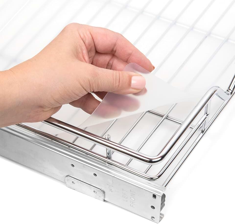 Hard Plastic Shelf Liner for Pull Out Shelves, 13" x 20" (4 Pack)