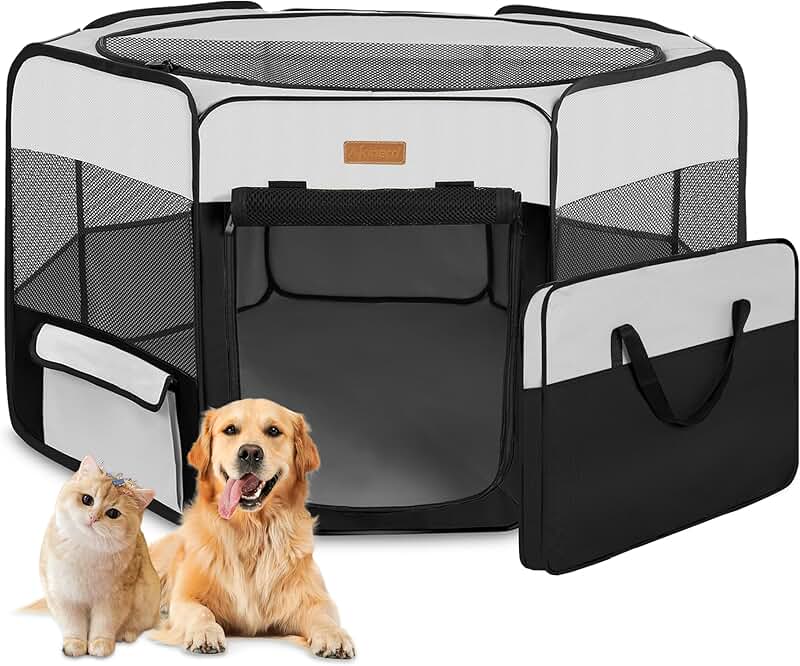 Foldable Large Pet Playpen for Indoor and Outdoor Use