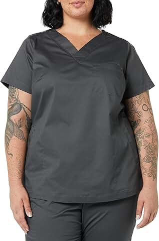 Women's Classic Fit V-Neck Short Sleeve Scrub Top