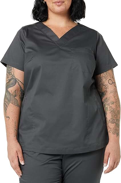 Women's Classic Fit V-Neck Short Sleeve Scrub Top