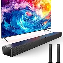 2.0 Channel 100W Sound Bar with Bluetooth and Adjustable Bass
