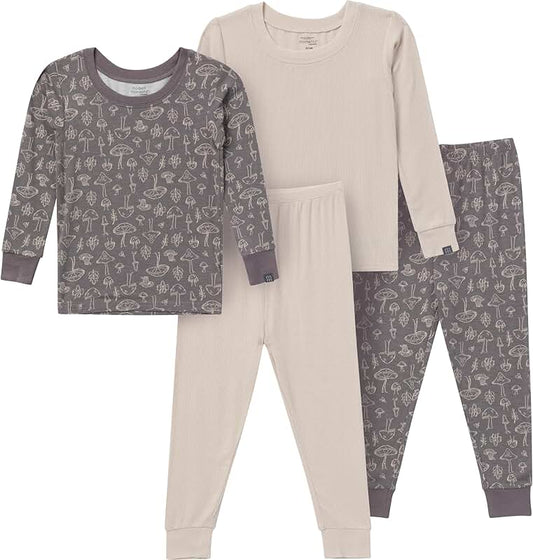 Unisex Baby Pajama Set, 4 Pieces