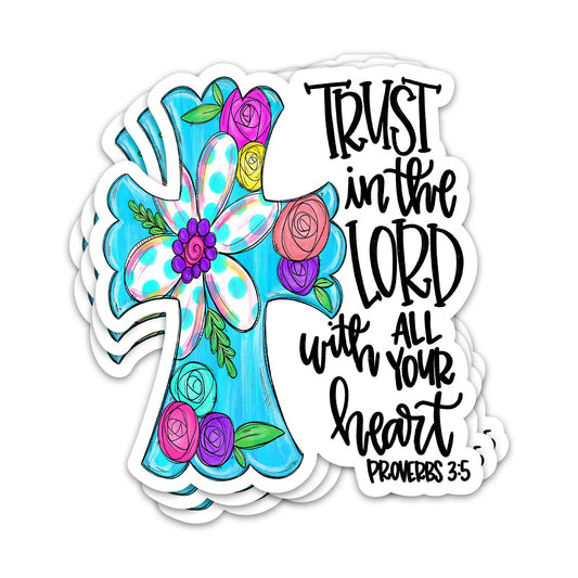 Three Christian Proverbs Stickers for Laptop or Journal