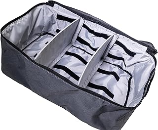 Large Charcoal Gray Packing Cube with Mesh Top