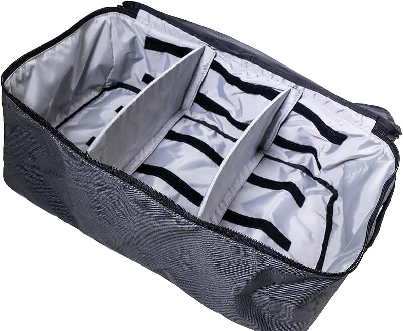 Large Charcoal Gray Packing Cube with Mesh Top