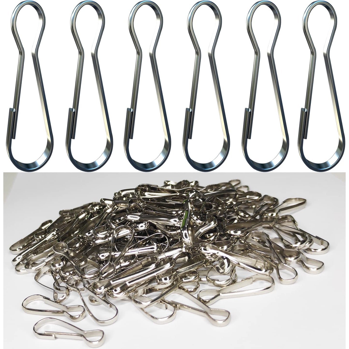 50pcs Metal Lanyard Clips for Keys Jewelry and Projects