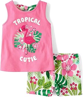 Baby Girl Tank Top and Shorts 2-Piece Outfit