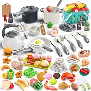 130-Piece Kitchen Playset for Kids
