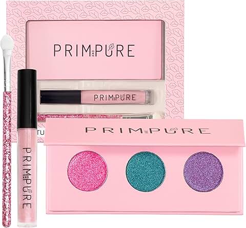 Natural Mineral Palette with Shimmery Eye and Lip Colors