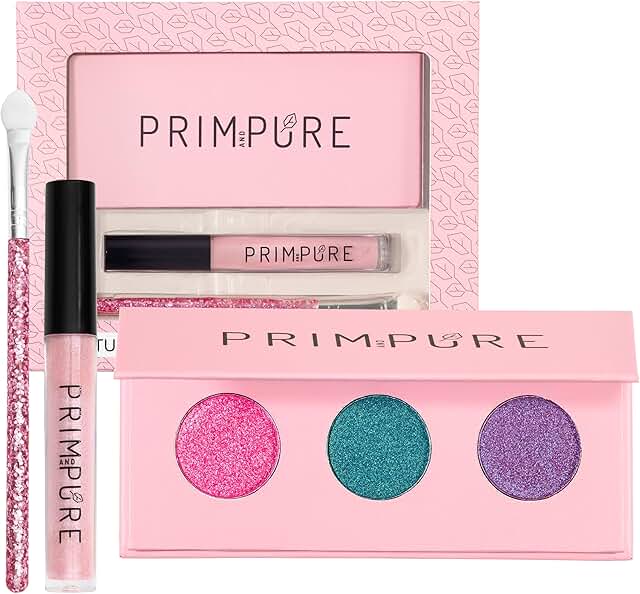 Natural Mineral Palette with Shimmery Eye and Lip Colors