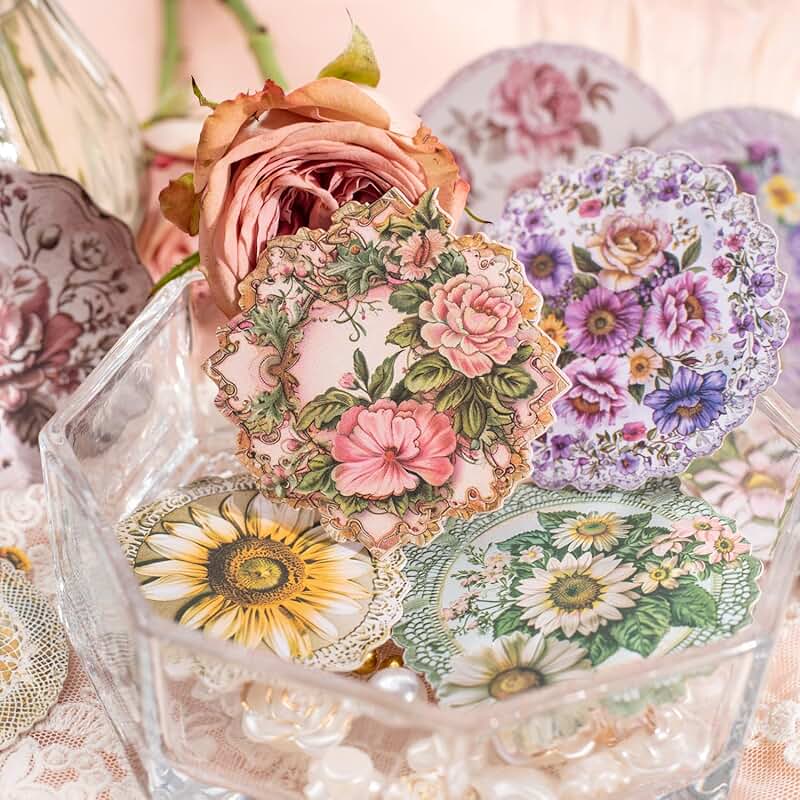 90 Vintage Literature and Travel Scrapbook Stickers