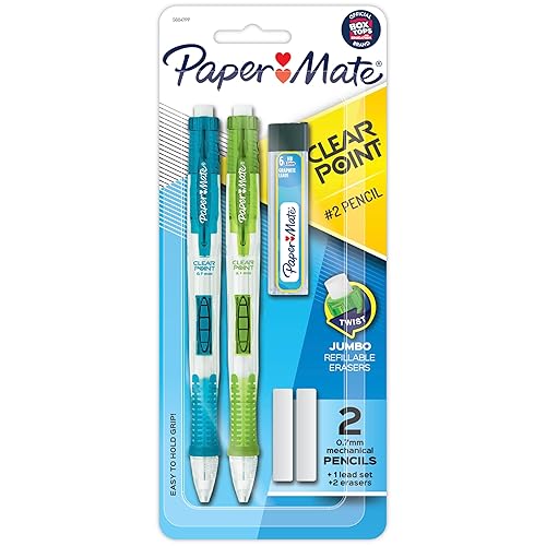2 Mechanical Pencils with Lead and Erasers