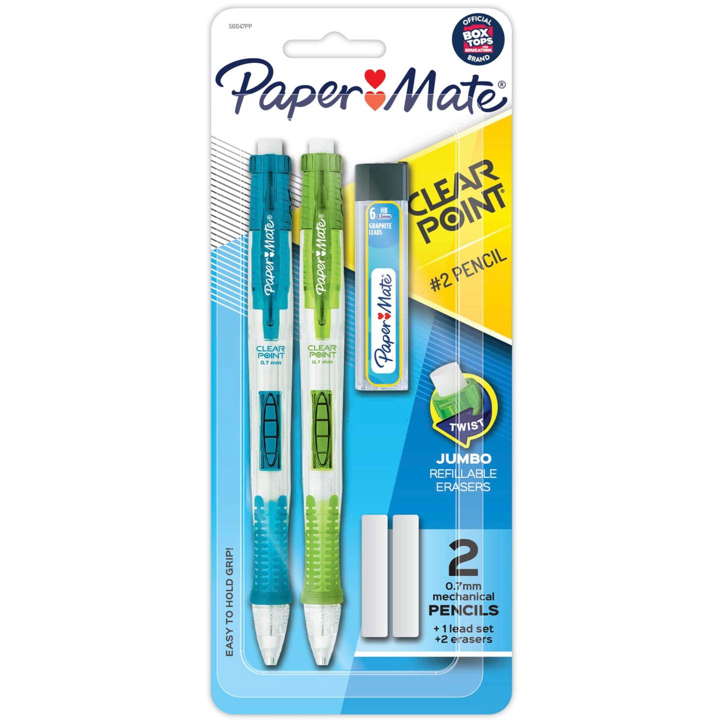 2 Mechanical Pencils with Lead and Erasers
