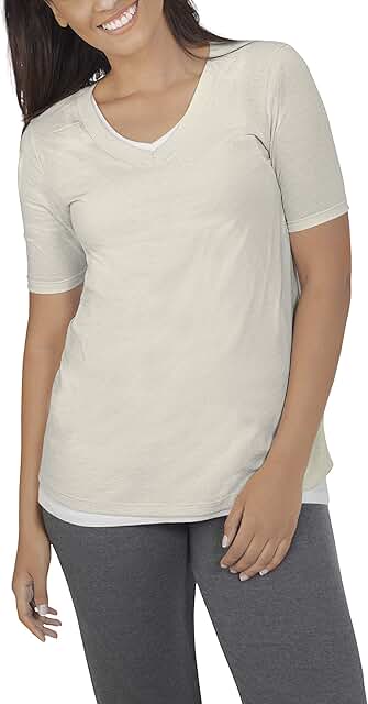 Women's Relaxed Fit Tri-Blend Tees with Short and Long Sleeves