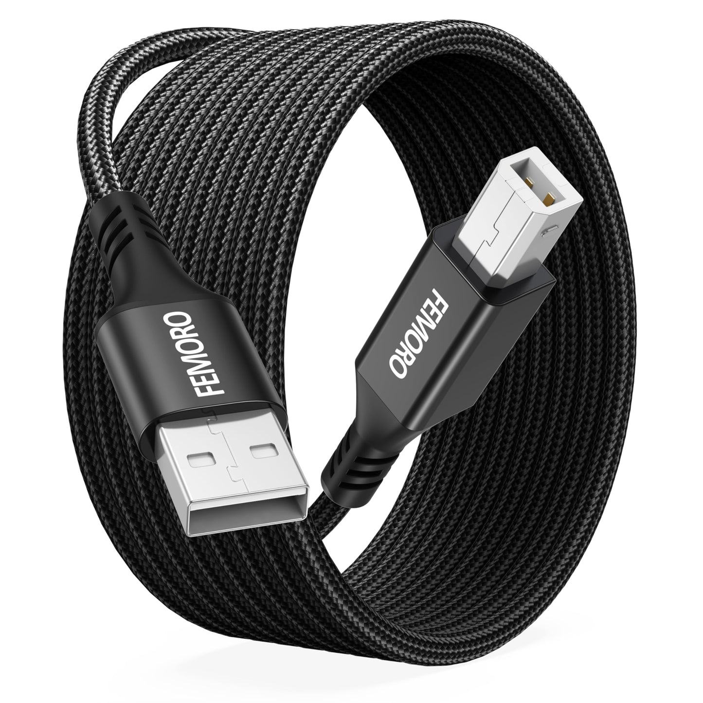 10 Feet USB 2.0 Printer Cable for Computer and Laptop