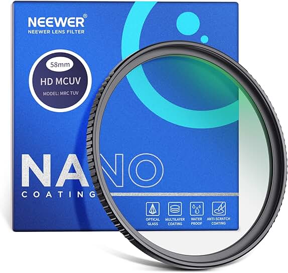 58mm UV Filter for Camera Lens with Nano Coating