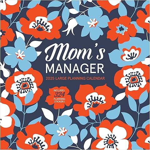 2025 Mom's Manager Wall Calendar, 12x12 inches