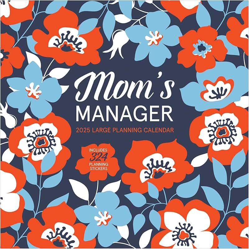 2025 Mom's Manager Wall Calendar, 12x12 inches