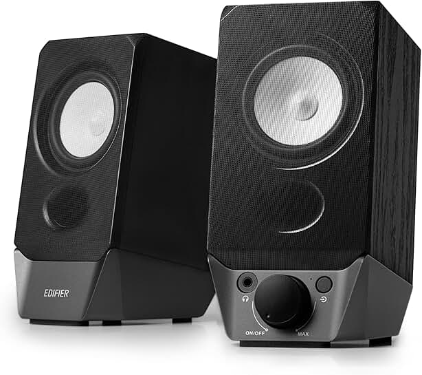 2.0 PC Speaker System with Wooden Cabinet and Bluetooth