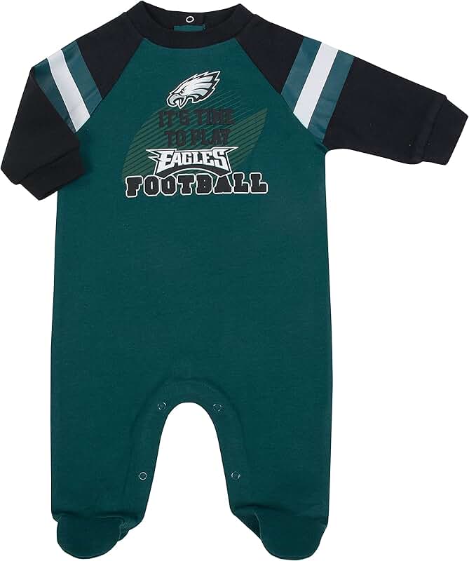 Unisex Baby Footed Sleep and Play with Team Logo