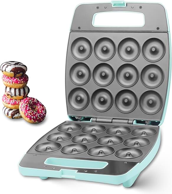 Mini Donut Maker for Baking 12 Small Donuts