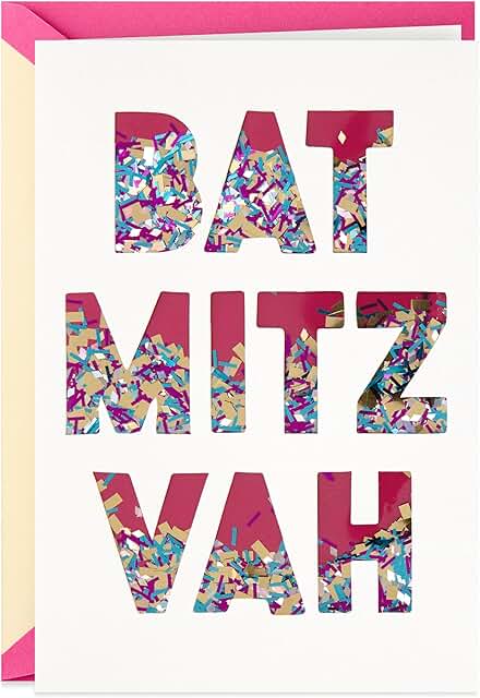 Best Day Ever Bat Mitzvah Card