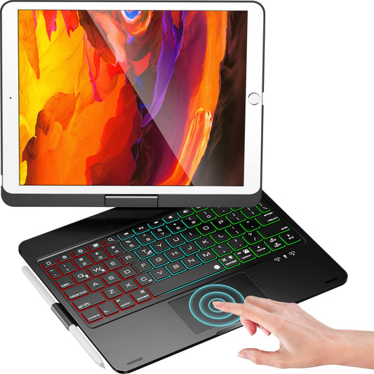 iPad 9th Generation Case with Keyboard and Touchpad in Black