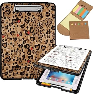 A4 Storage Clipboard with Sticky Notes and Pen Holder