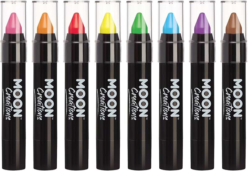 8-Color Face and Body Paint Stick Set
