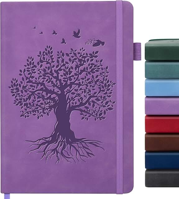 A5 Hardcover Leather Journal for Writing and Note Taking