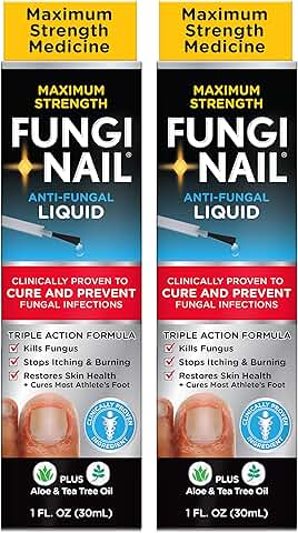 Fungal Nail and Foot Treatment Liquid, 2 Pack