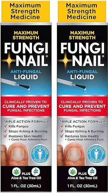 Fungal Nail and Foot Treatment Liquid, 2 Pack