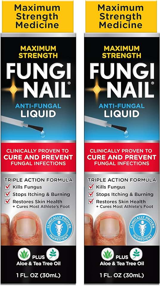 Fungal Nail and Foot Treatment Liquid, 2 Pack