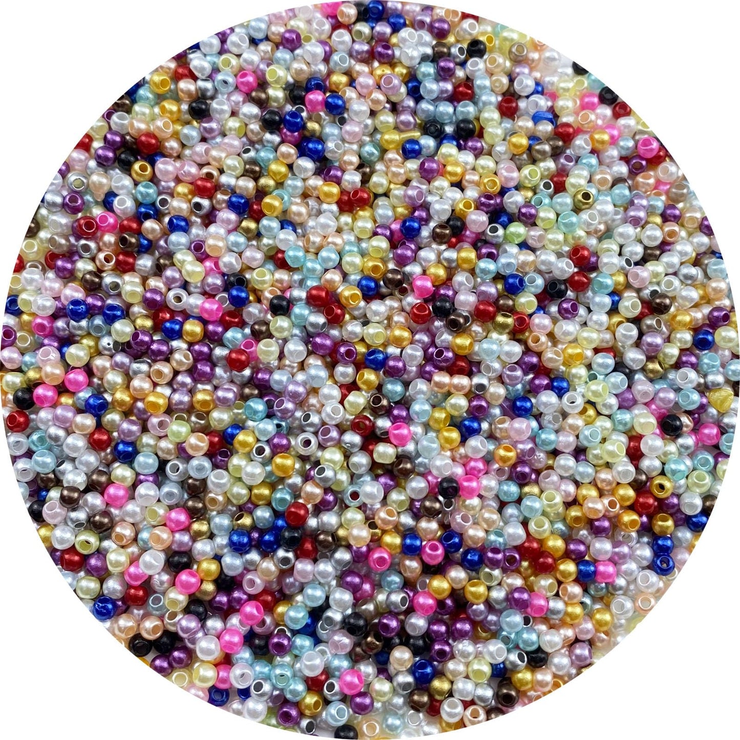 3000pcs 3mm Pearl Beads for Jewelry and Home Decor