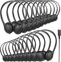 Bulk Type C Wired Headphones for Kids, 20 Pack