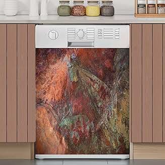 Distressed Copper Magnet Cover for Refrigerator 23x26in