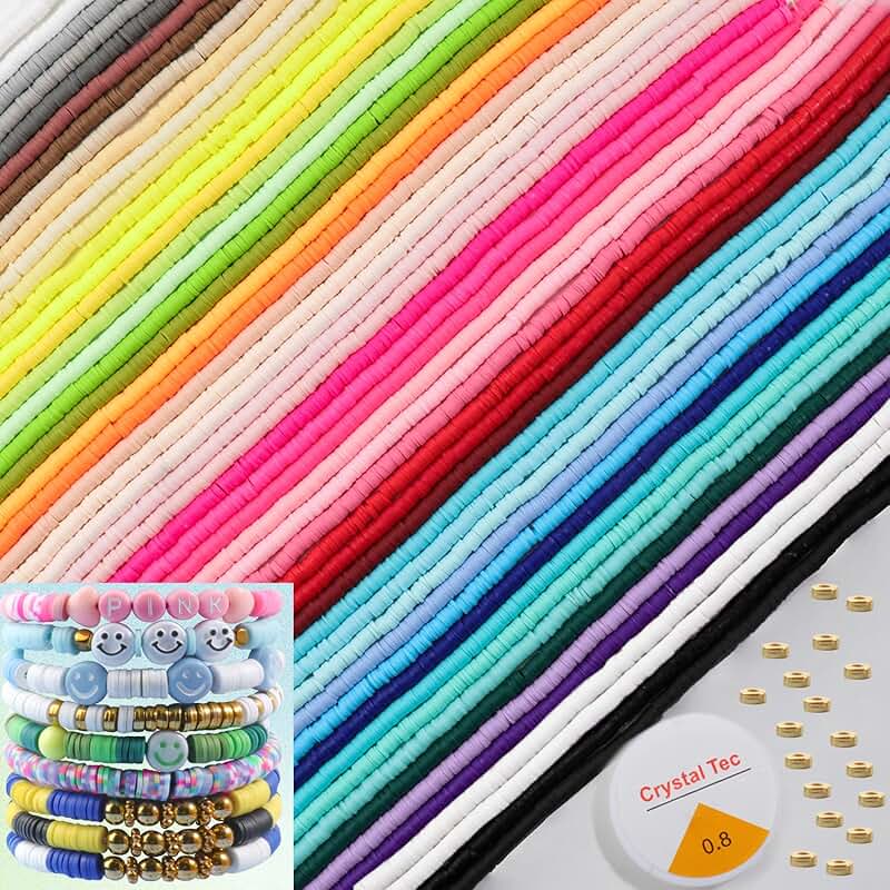 19000pcs Clay Bead Bracelet Kit for Jewelry Making