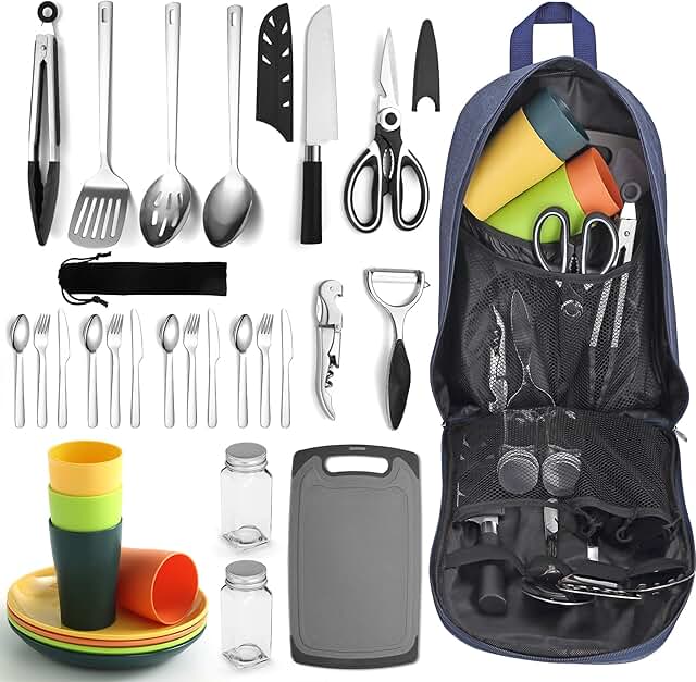 Camping Cooking Utensils and Accessories Set