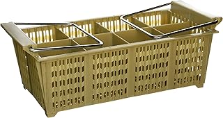 8-Compartment Cutlery Basket with Handle