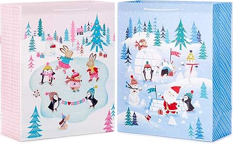 Large Christmas Gift Bags for Kids and Babies