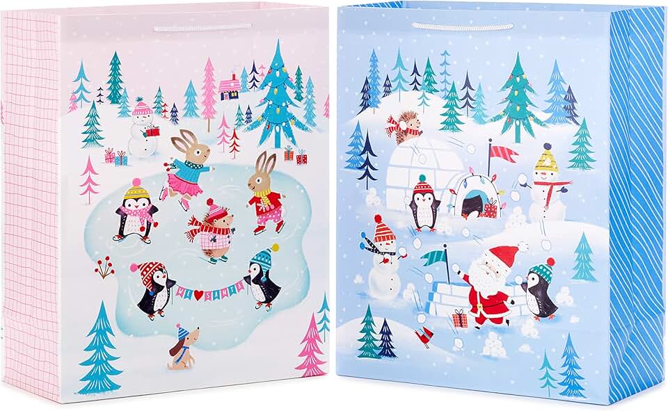 Large Christmas Gift Bags for Kids and Babies