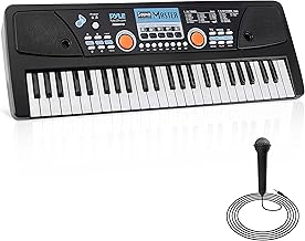 49-Key Portable Electric Keyboard with Microphone